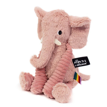 Peluche Les Ptipotos - Rose éléphant