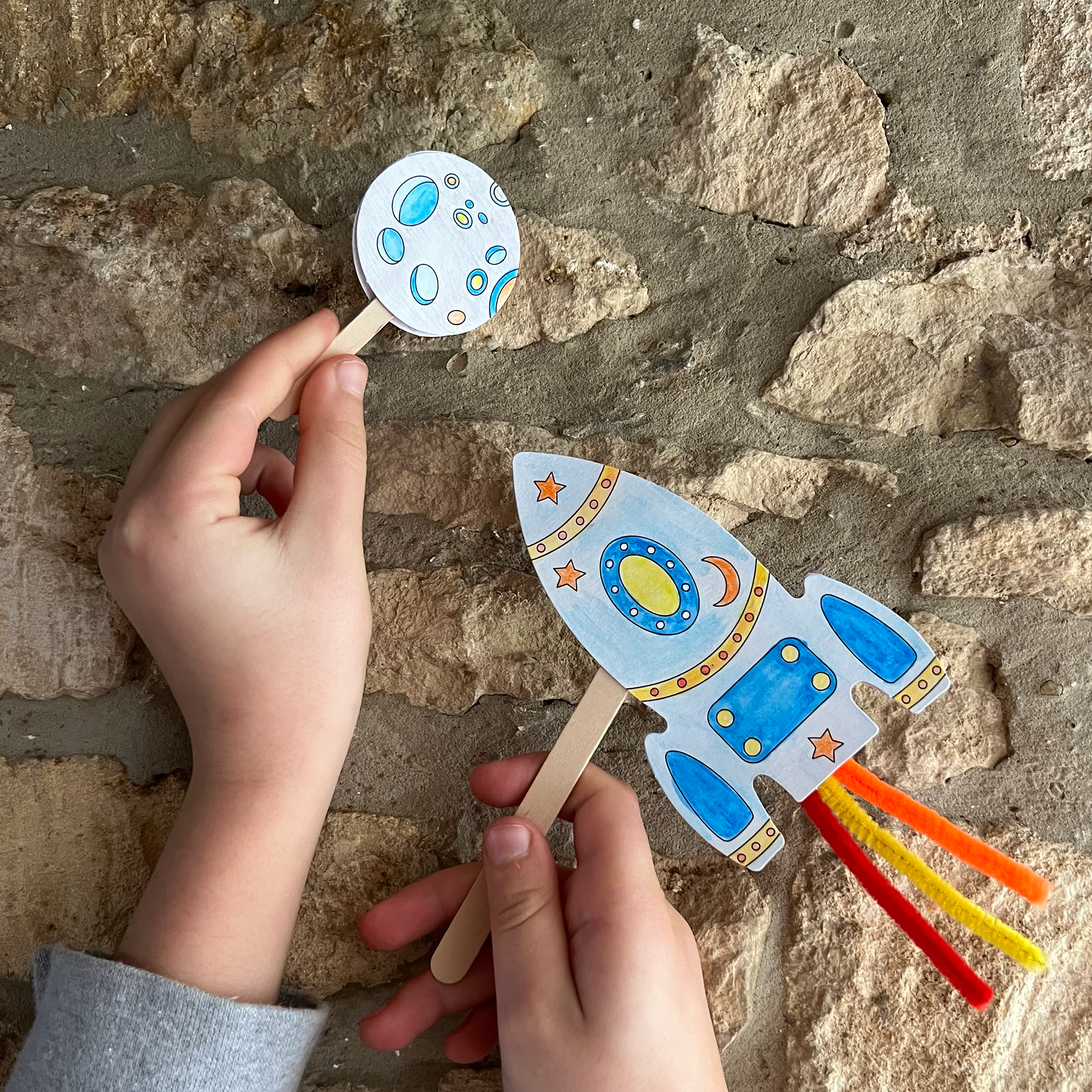 Faites votre propre fusée baguette  Cotton Twist  myplayground
