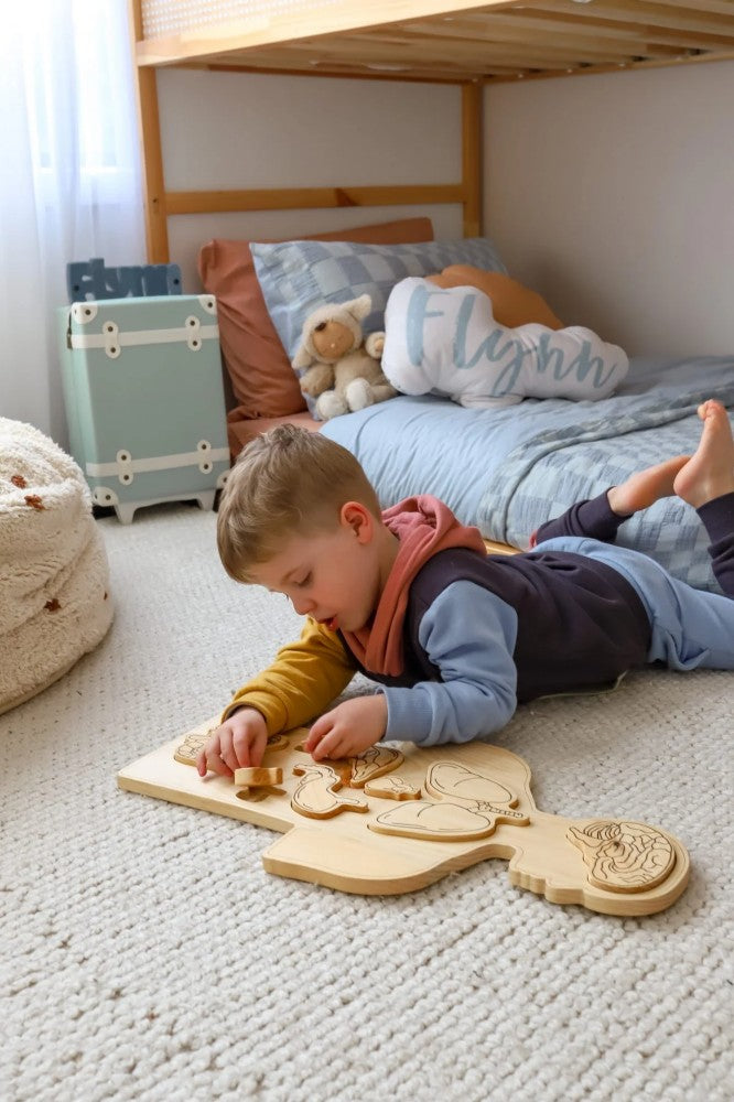 Puzzle anatomique en bois  QToys USA Puzzle anatomique en bois myplayground