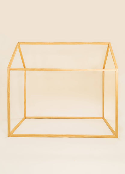 Structure de la maison en bois naturel