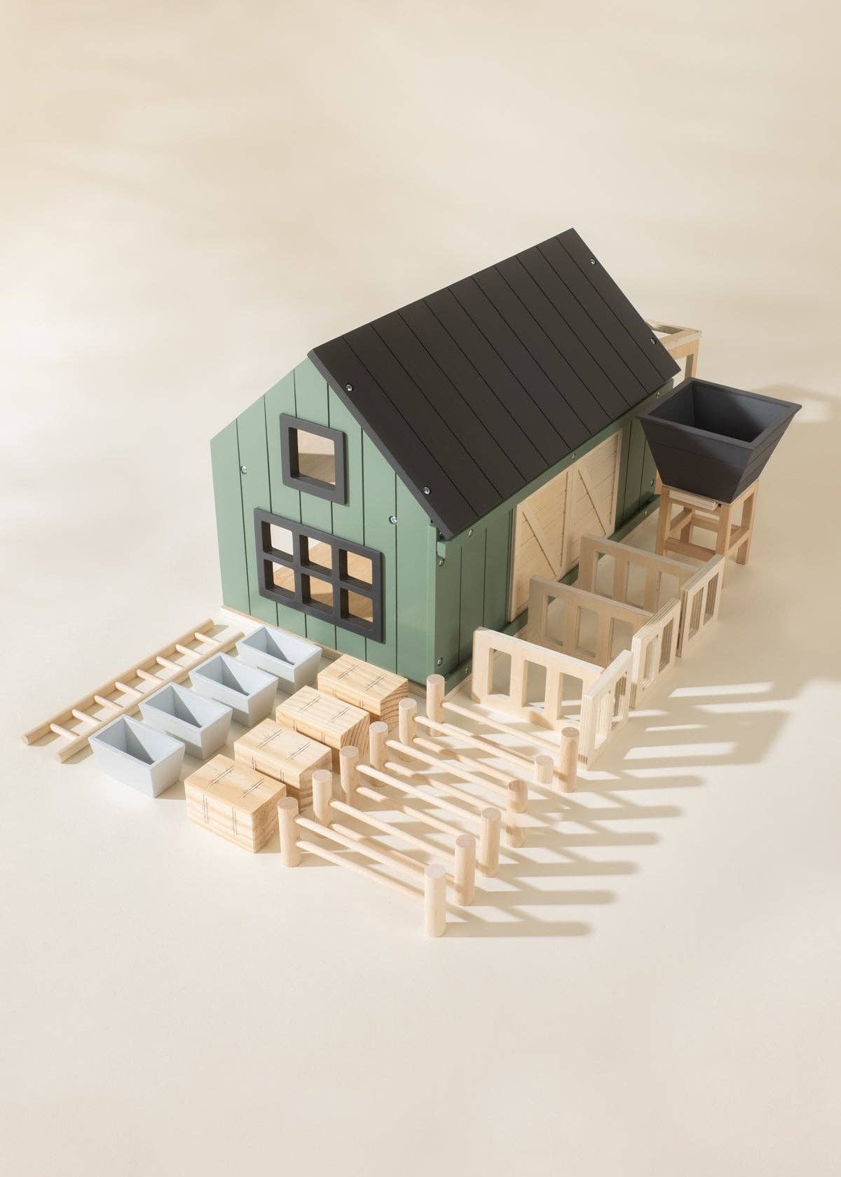 Ensemble de ferme et d'accessoires en bois  Coco Village  myplayground