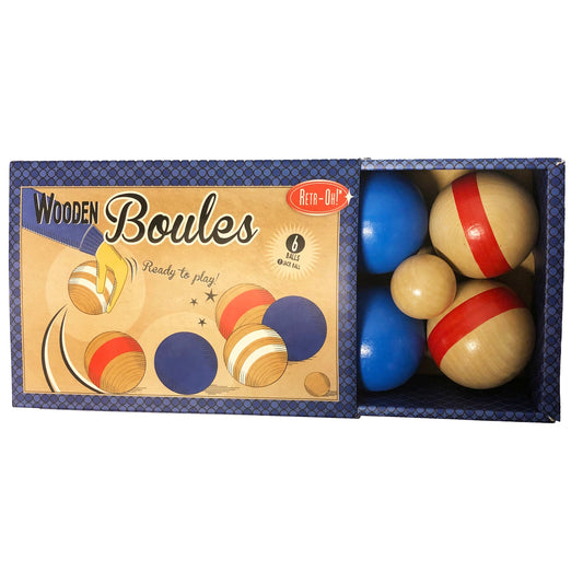 6 boules en bois - Jeu de motricite pour enfants