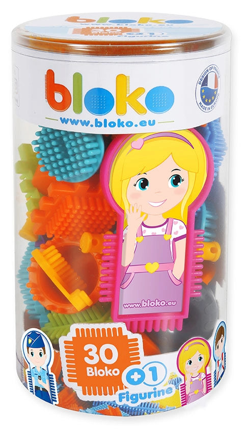 Tube de 31 Bloko + 1 Figurine en assortiment - Bloko  Bloko Tube de 31 Bloko + 1 Figurine en assortiment - Bloko myplayground