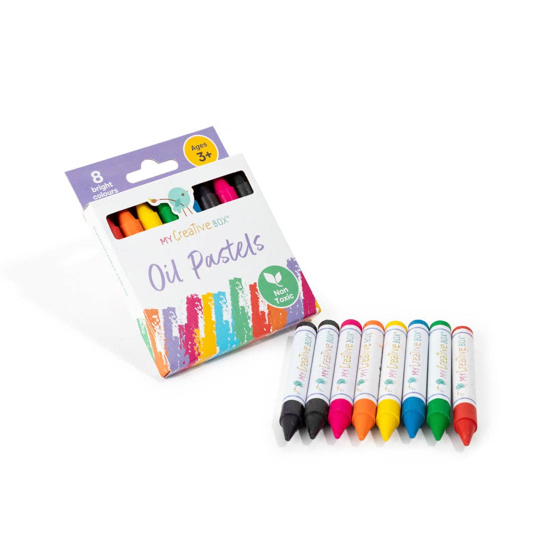 Pastels à l'huile Ensemble de 8 pièces non toxiques - My Creative Box  My Creative Box Pastels à l'huile Ensemble de 8 pièces non toxiques - My Creative Box myplayground