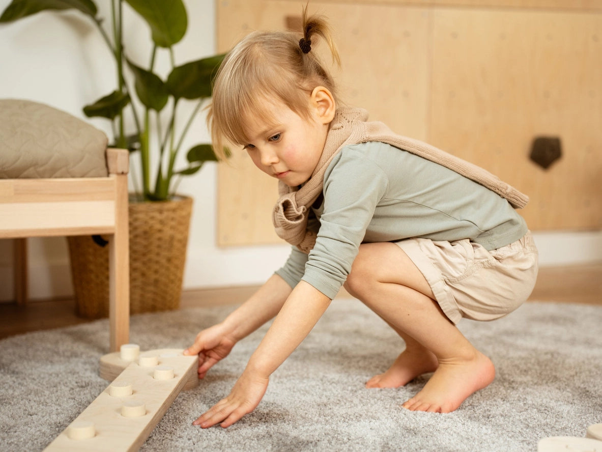 Ensemble de 6 Poutres d'Équilibre Naturelles Montessori - Happymoon  HappyMoon Ensemble de 6 Poutres d'Équilibre Naturelles Montessori - Happymoon myplayground