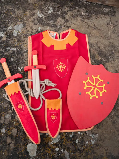 BOUCLIER RUSTIK L AVEC CROIX OCCITANE - Jeu de role pour enfants