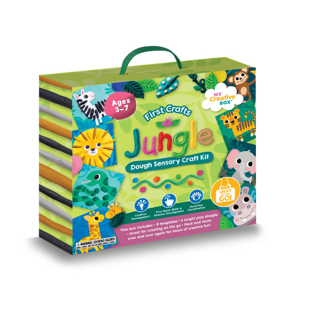 Boîte de bricolage sensorielle First Crafts Jungle Dough - My Creative Box  My Creative Box  myplayground