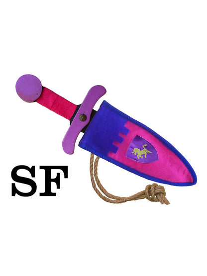 Poignard Softik + Pochettes 5 Couleurs - Jeu de Rôle pour Enfants