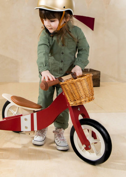 Panier à vélo en osier