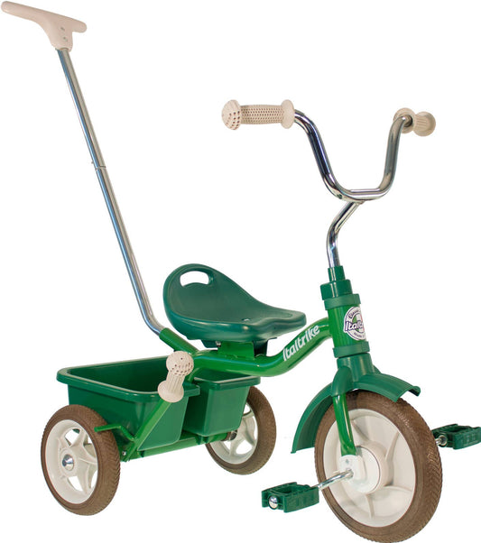 Tricycle Passenger Primavera Vert - Italtrike - Jeu de motricité pour enfant (2 à 5 ans)