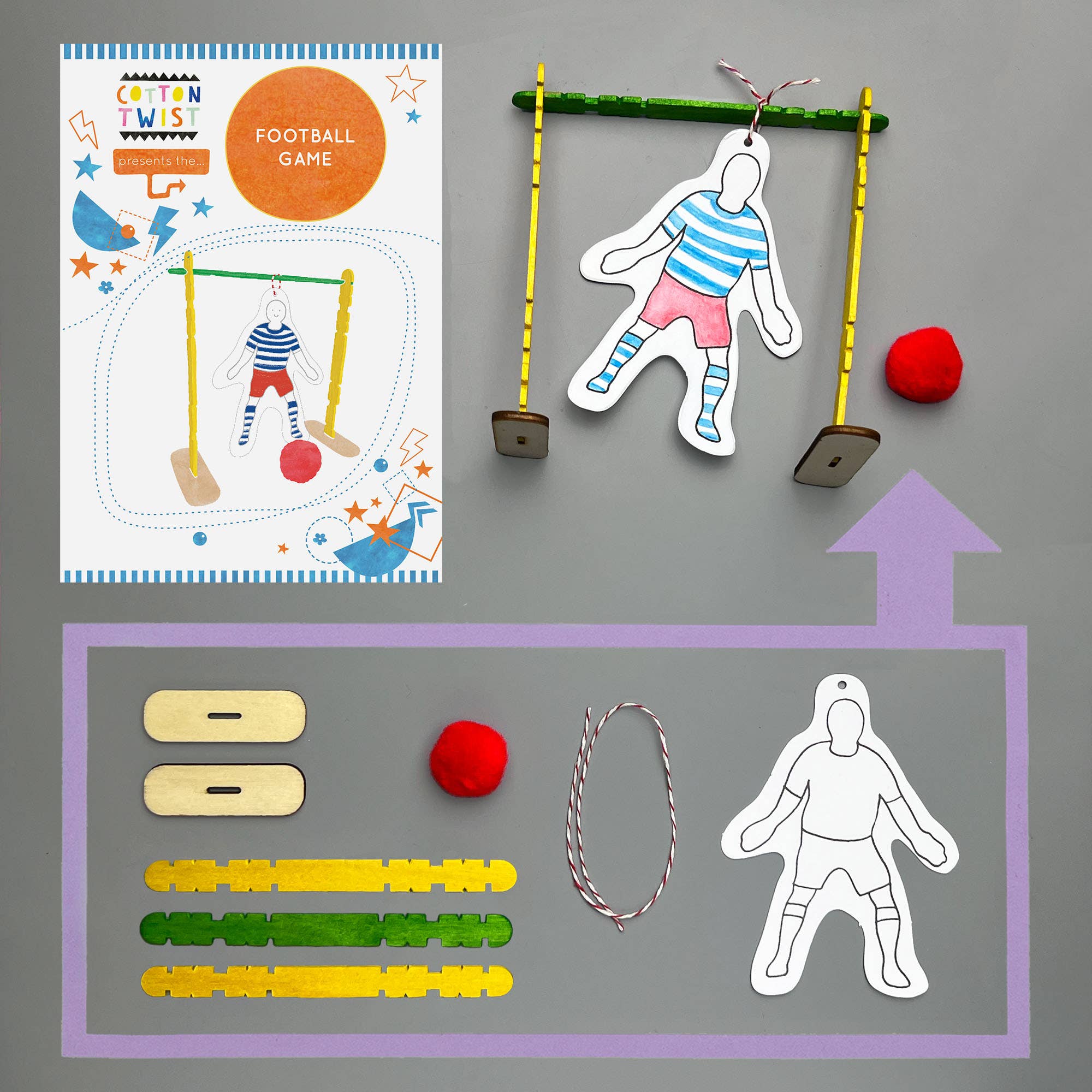 Faites votre propre kit de jeu de football  Cotton Twist Faites votre propre kit de jeu de football myplayground