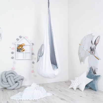 Balançoire Suspendue Cocoon Silver Angel - Accessoire de Jeu pour Enfants