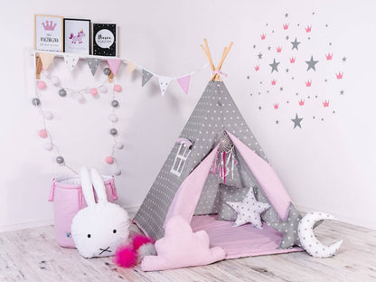 Ensemble de tipi pour enfant Rose Poudre