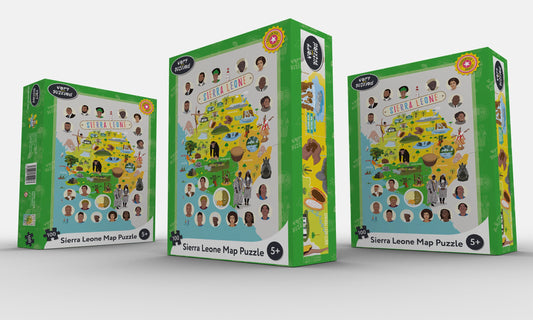 Puzzle de carte de la Sierra Leone - Jeu educatif enfant