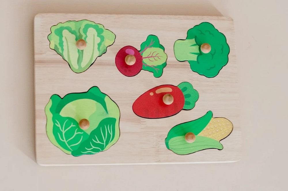 Puzzle Vegetable Knob  QToys USA  myplayground