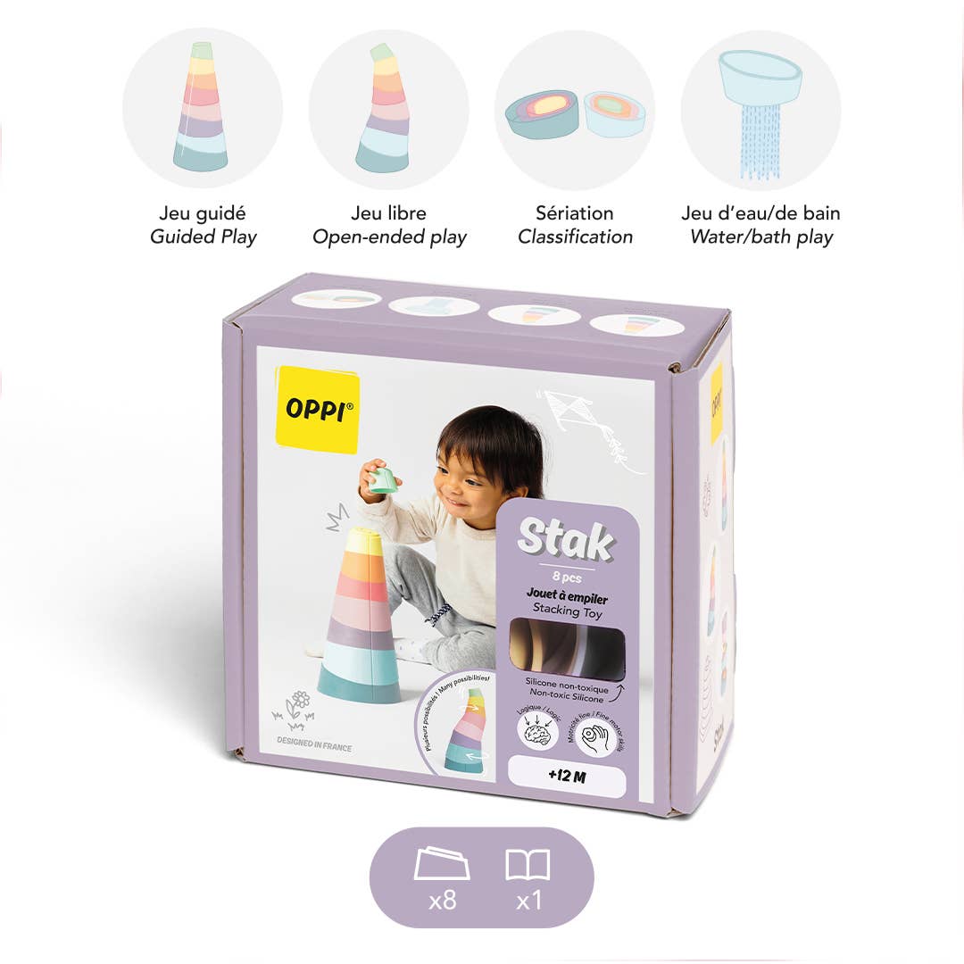 Stak - Jouet à empiler pour bébé  OPPI Stak - Jouet à empiler pour bébé myplayground