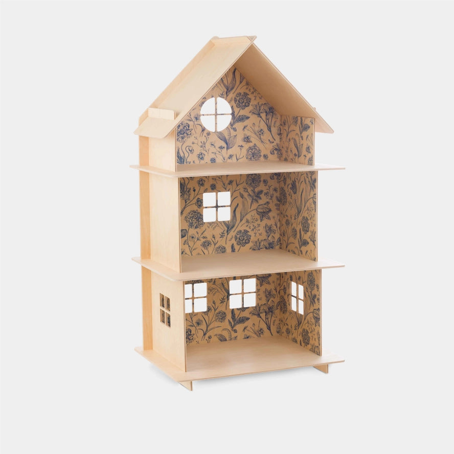 Maison de Poupée en Bois à Trois Étages/Maison de Poupée Moderne - Milin  Milin Maison de Poupée en Bois à Trois Étages/Maison de Poupée Moderne - Milin myplayground