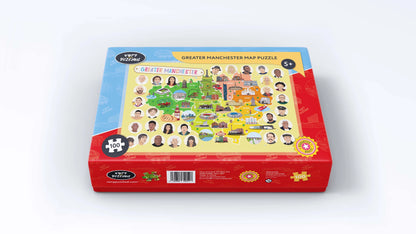 Puzzle de carte du Grand Manchester - Jeu educatif enfant