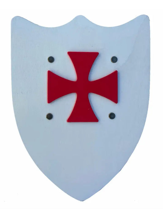 BOUCLIER HISTORIK L BLANC AVEC CROIX DES TEMPLIERS - Jeu de rôle pour Enfants