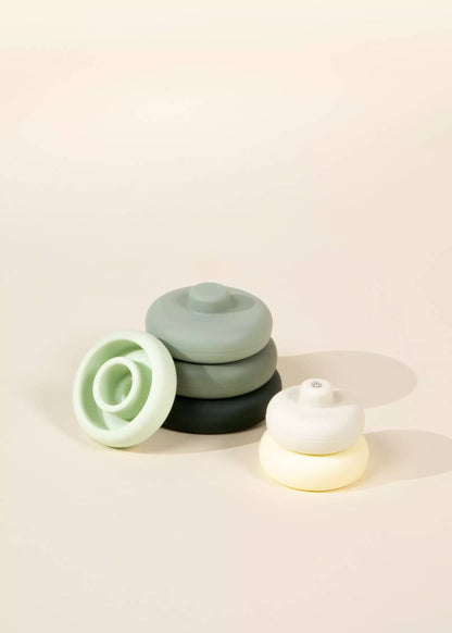 Ensemble de 6 anneaux empilables en silicone