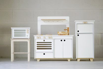 Cuisine de jeu en bois blanc - Jeu educatif pour enfant