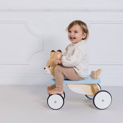 Véhicule coulissant Deer - Jeu sensoriel enfant ( 1 an et + )