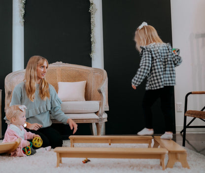 PlayBeam Poutre d'équilibre en bois pour enfants - Jeu Montessori