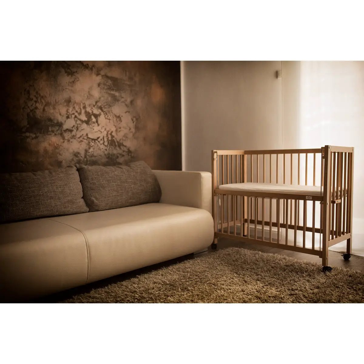 Lit d'appoint Sophie en hêtre naturel, 40x90 cm – tiSsi – vue 3