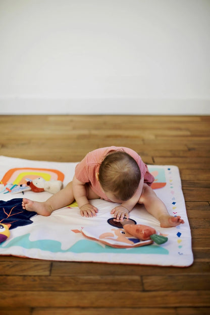 Tapis d'Éveil Gabin Lapin - 80 x 80 cm - Ebulobo