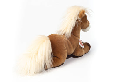 Cheval couché marron clair 30 cm - peluche - peluche