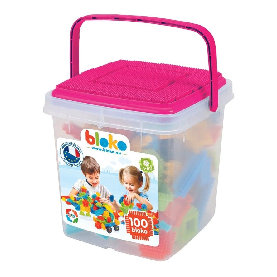 Baril Rose Plaque de Jeu + 100 Bloko - Bloko  Bloko Baril Rose Plaque de Jeu + 100 Bloko - Bloko myplayground