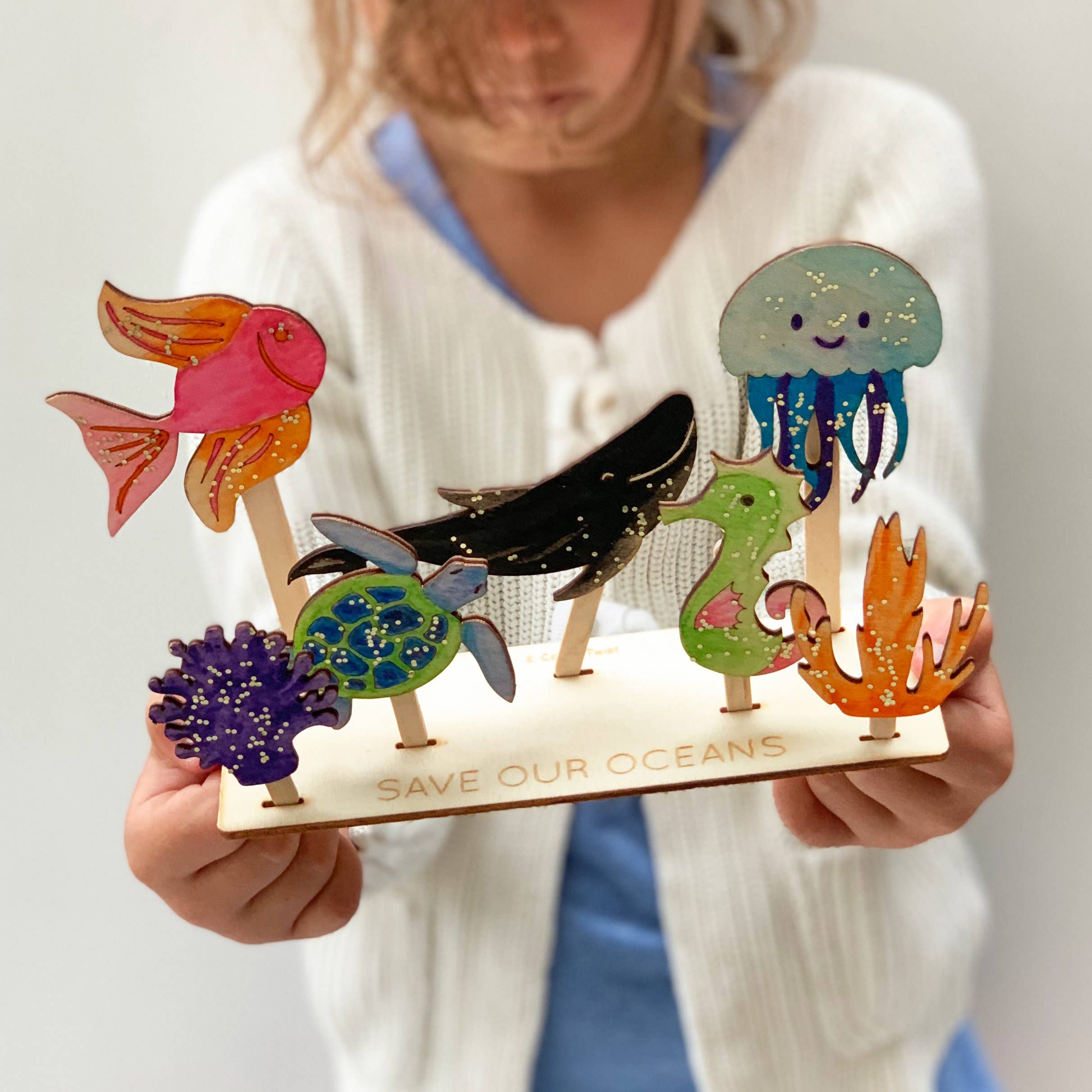 Save Our Oceans Craft Kit  Cotton Twist Save Our Oceans Craft Kit myplayground