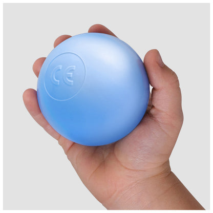 PLUSH NEST - Misioo - Boules de piscine à balles, 6 cm, lot de 200 pcs : perle, argent, perle bleu clair