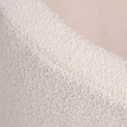 PLUSH NEST - Misioo - Piscine à balles, ronde, 90x30 cm, agneau crème (+ 200 boules or, perle, transparentes)