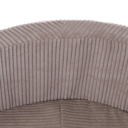 PLUSH NEST - Misioo - Piscine à balles, beige, ronde, velours côtelé, 90x30, 200 boules : perle, jaune, or