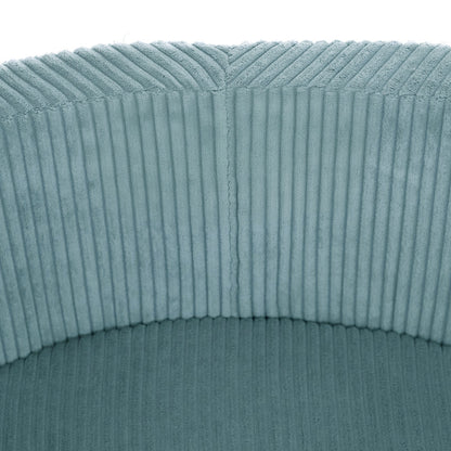 PLUSH NEST - Misioo - Piscine à balles, bleu, ronde, velours côtelé premium, 90x30, 200 boules : perle, perle menthe, argent