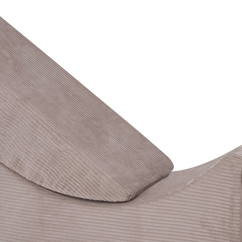 Chaise longue enfant inclinable 145x35x45 cm - Velours côtelé beige premium - PLUSH NEST  Misioo Chaise longue enfant inclinable 145x35x45 cm - Velours côtelé beige premium - PLUSH NEST myplayground