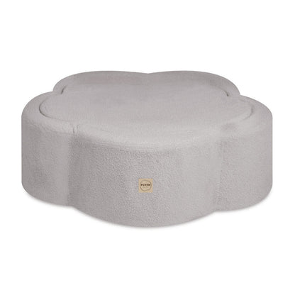 PLUSH NEST - Misioo - Piscine à balles, 95x30 cm, agneau gris, Floral Fun Zone