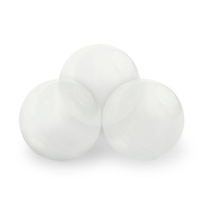 PLUSH NEST - Misioo - Piscine à balles avec tapis, 95x30 cm, agneau crème (+ 200 boules or, perle, transparentes), Floral Fun Zone