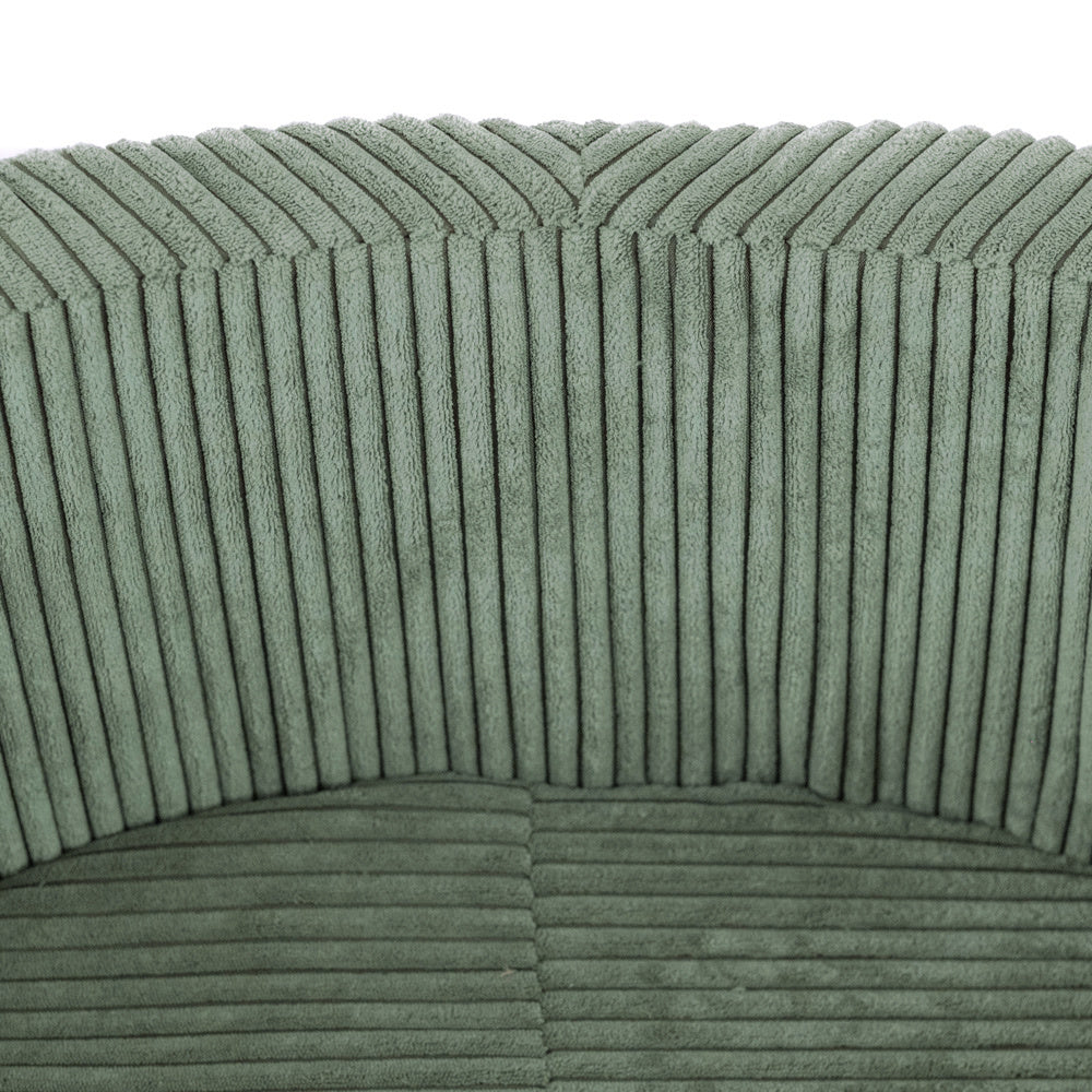 Piscine à balles - ronde 90x30 cm, vert velours côtelé - Plush Nest - Misioo  Misioo  myplayground