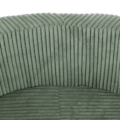 PLUSH NEST - Misioo - Piscine à balles, 90x30 cm, ronde, vert, velours côtelé épais