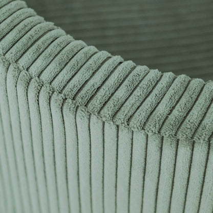 PLUSH NEST - Misioo - Piscine à balles, 90x30 cm, ronde, vert, velours côtelé épais