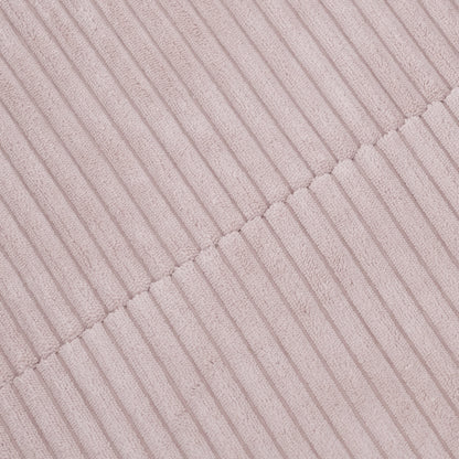 PLUSH NEST - Misioo - Piscine à balles, 90x30 cm, ronde, rose clair, velours côtelé épais