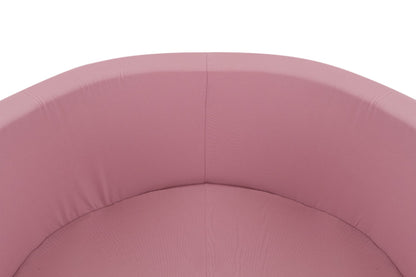 PLUSH NEST - Misioo - Piscine à balles, 90x30 cm, ronde, rose, coton, Smart