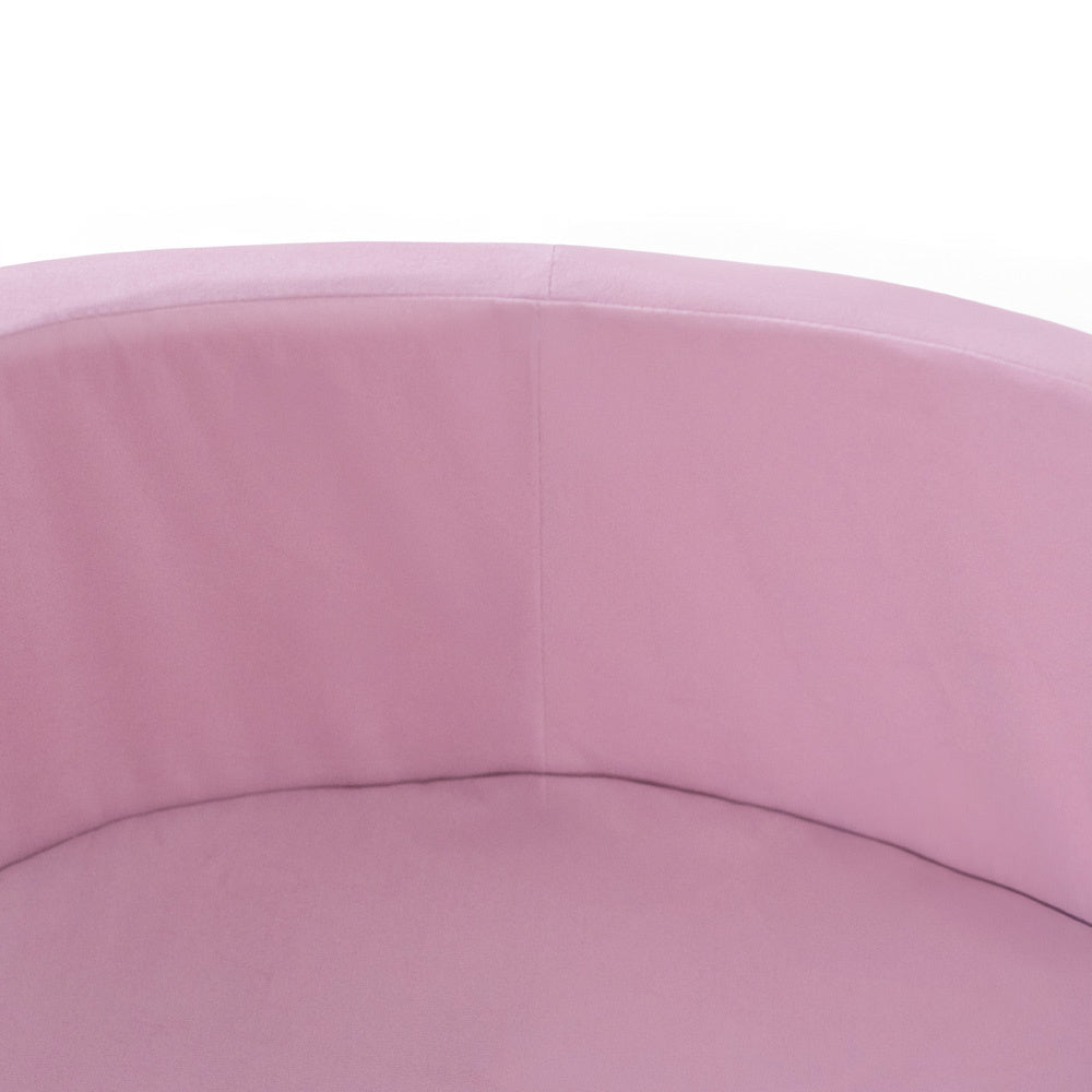 PLUSH NEST - Misioo - Piscine à balles, 90x30 cm, ronde, rose, velours, velours  Misioo PLUSH NEST - Misioo - Piscine à balles, 90x30 cm, ronde, rose, velours, velours myplayground