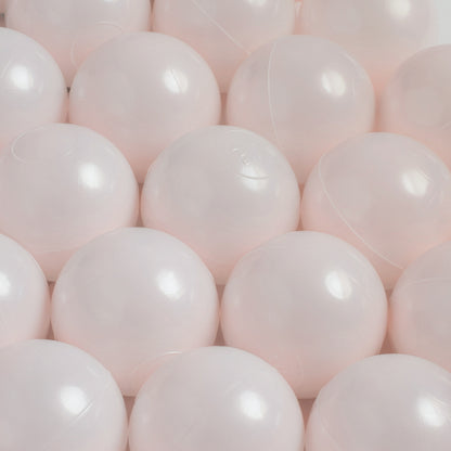 PLUSH NEST - Misioo - Boule de piscine à balles, 6 cm, perle rose clair