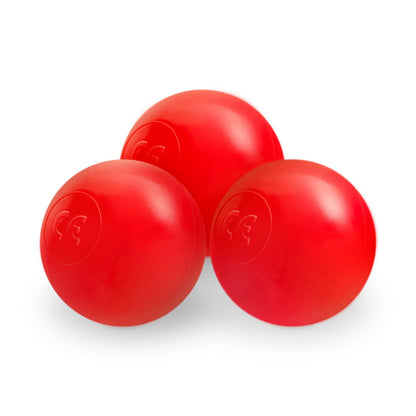PLUSH NEST - Misioo - Boule de piscine à balles, 6 cm, rouge