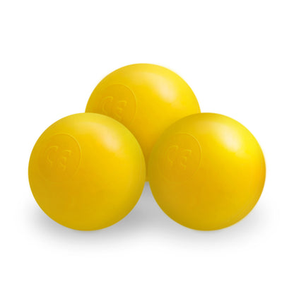 PLUSH NEST - Misioo - Boule de piscine à balles, 6 cm, jaune