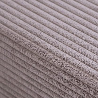 Matelas Foldie large avec appui-tête - Velours côtelé beige premium - PLUSH NEST