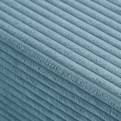 Matelas Foldie large avec appui-tête - Velours côtelé bleu premium - PLUSH NEST